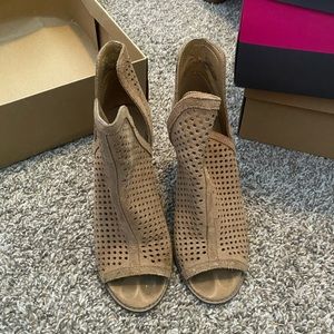 Lucky brand peel toe booties